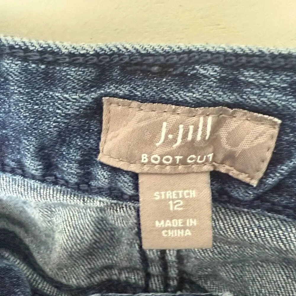 J. Jill Women’s 12 Bootcut Stretch Jeans Denim - Picture 2 of 5